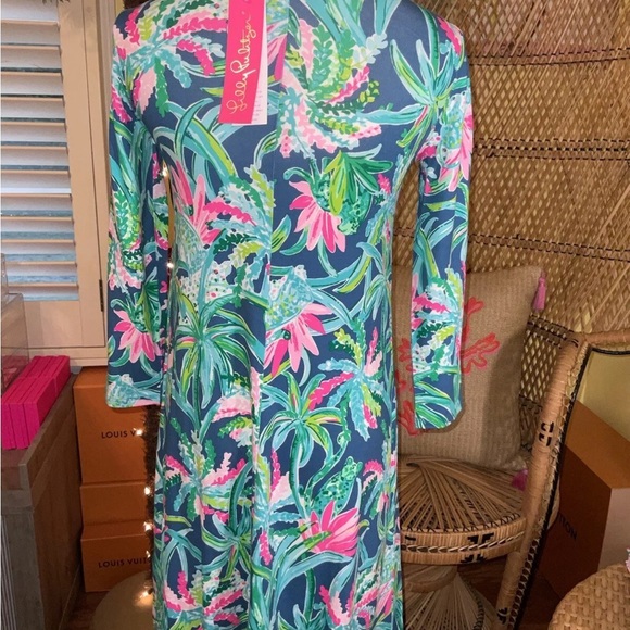 Lilly Pulitzer NWT Ophelia Dress Macaw Blue Sweet Escape $178 Size XXS, S - Picture 8 of 9